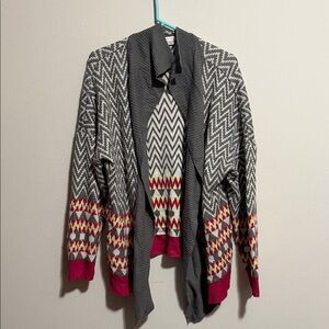 Women’s Xhilaration plus sized chevron striped cardigan